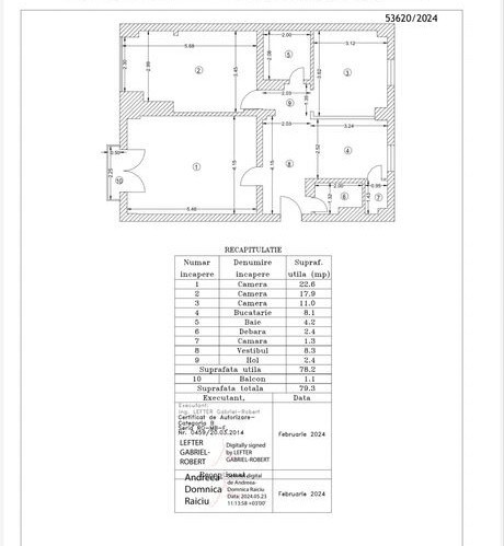 Apartament 3 camere-zona Piata Alba Iulia