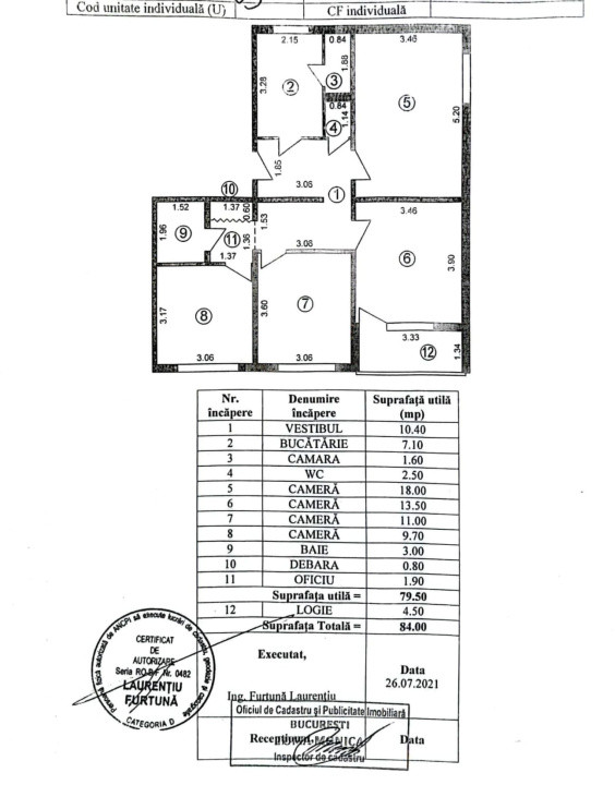 Apartament 4 camere-decomandat-zona Brancoveanu