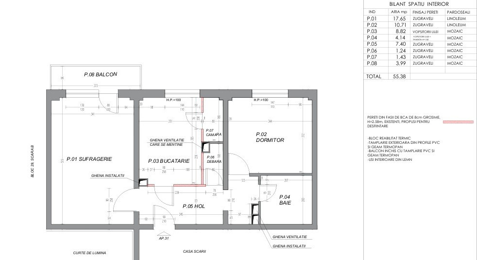 Apartament 2 camere-decomandat-renovat-zona Banu Manta