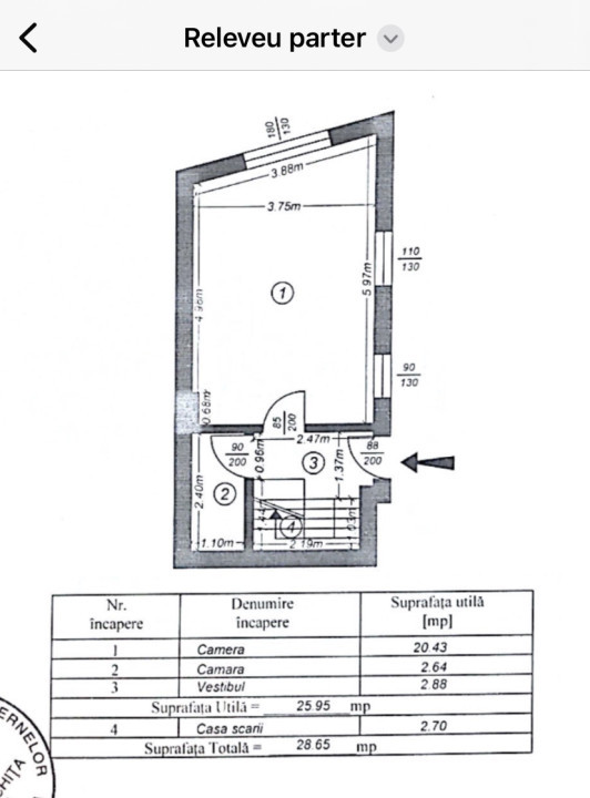 Casa 3  Camere-Calea Mosilor-Obor-90 Mp