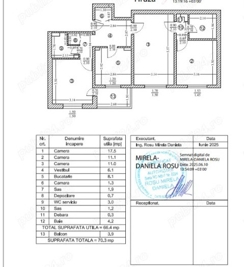 Apartament 3 camere Piata Sudului-Anton Bacalbasa