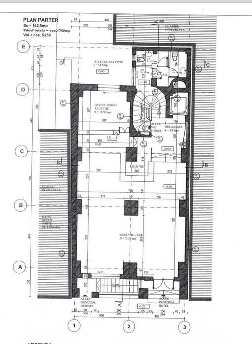 Spatiu Comercial-Universitate-185 Mp-Birou-Salon-Fitness-Sala Dans