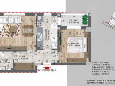 Apartament 2 camere-bloc nou-decomandat-parcare-zona Aparatorii Patriei