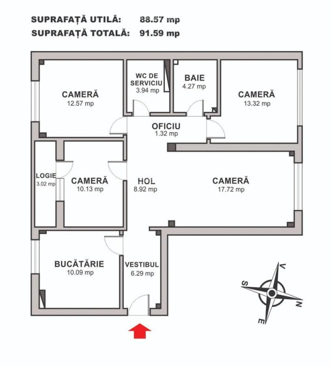 APARTAMENT 4 CAMERE STADIONUL NATIONAL-BASARABIEI