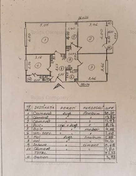 Apartament 3 camere- zona Panduri