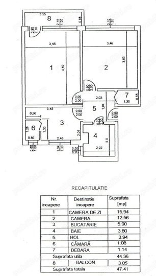 Apartament 2 camere decomandat Eroii Revolutiei