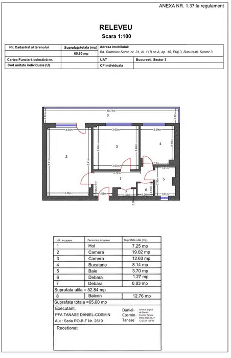 Apartament - 2 camere - decomandat -Vitan 