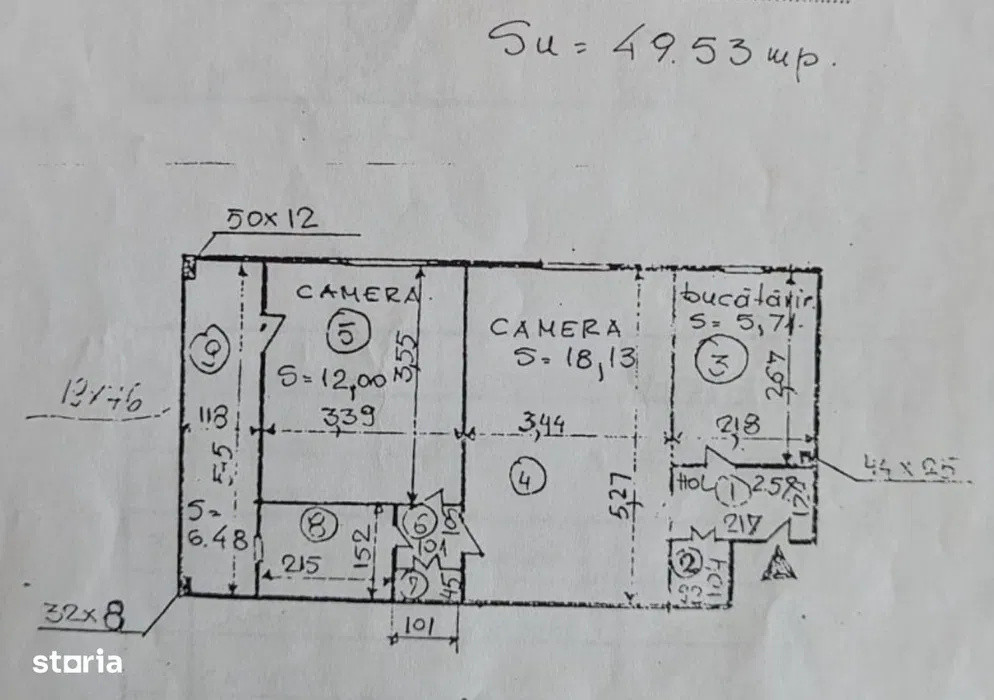 Apartament - 2 camere - semidecomandat - Camil Ressu 