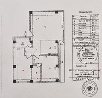 Apartament - 3 camere - decomandat - Stefan Cel Mare 