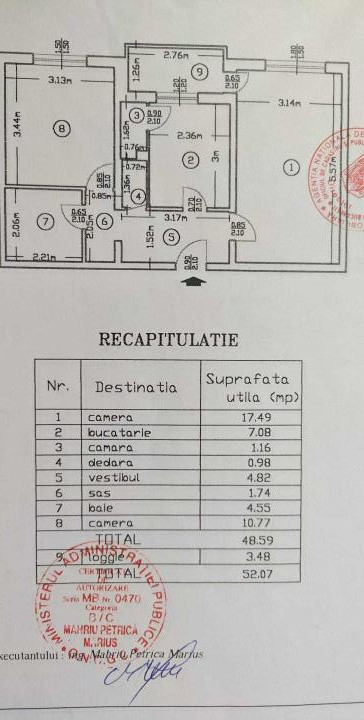 Apartament - 2 camere - decomandat - Mihai Bravu