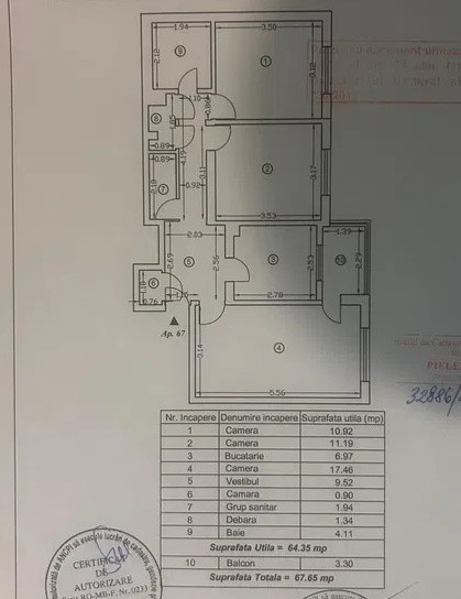 Apartament - 3 camere - decomandat - Colentina 