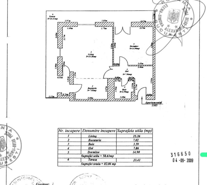 Apartament 2 camere - TERASA 23 MP-  Asmita Gardens