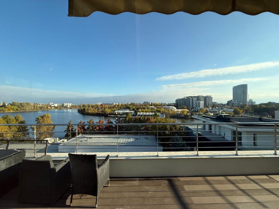Apartament premium de închiriat – Barbu Văcărescu - Vedere către lac