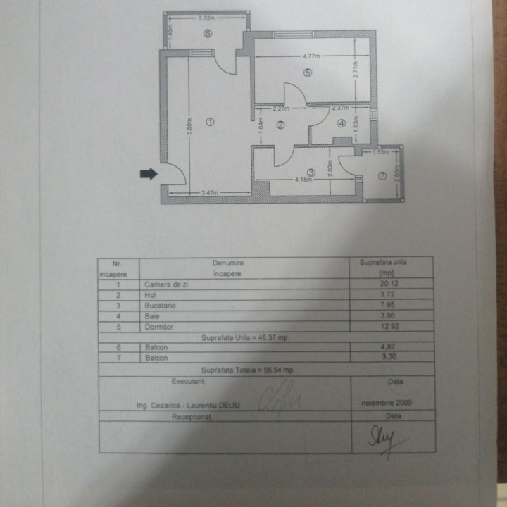 Apartament 2 camere etaj 13/14 zona Titan