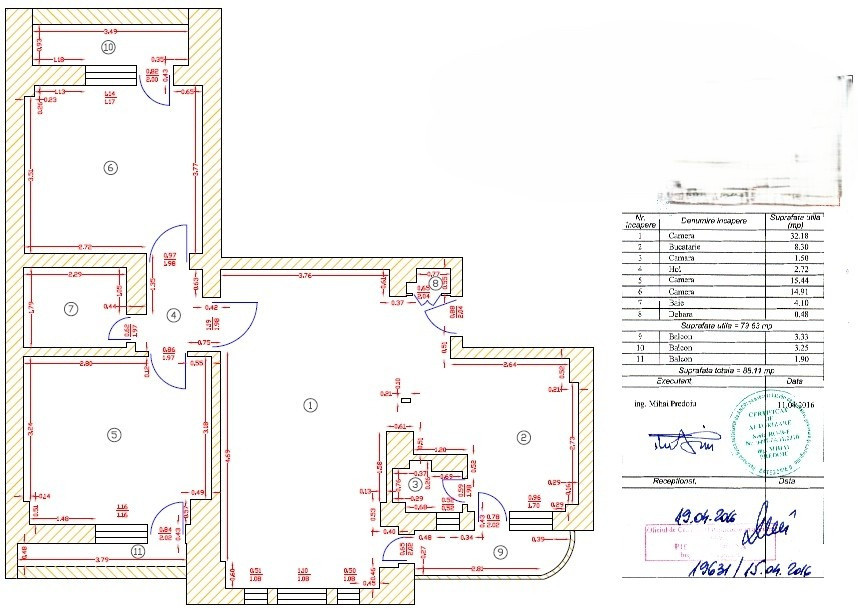 Apartament 3 camere-zona Libertatii - Constitutiei