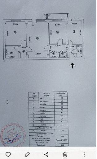 APARTAMENT 3 CAMERE 13 SEPTEMBRIE-RAZOARE-PROSPER