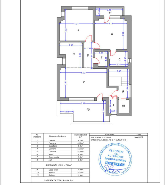 Apartament - 3 camere - decomandat - Calea Mosilor - Obor 