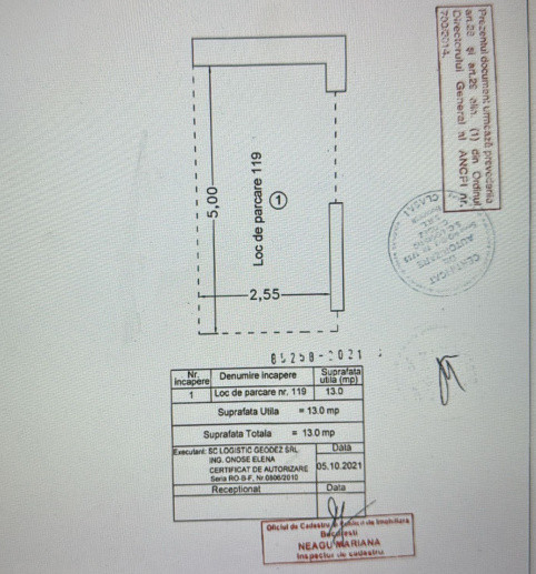 Apartament 2 camere Postalionului, parcare inclusa in pret