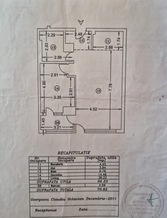 Apartament spațios -2 camere- zona VItan