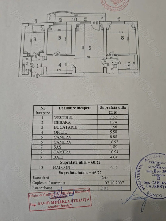 Apartament 3 camere-semidecomandat-Zona 13 Septembrie