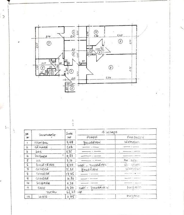 Apartament 3 camere - zona RAHOVA