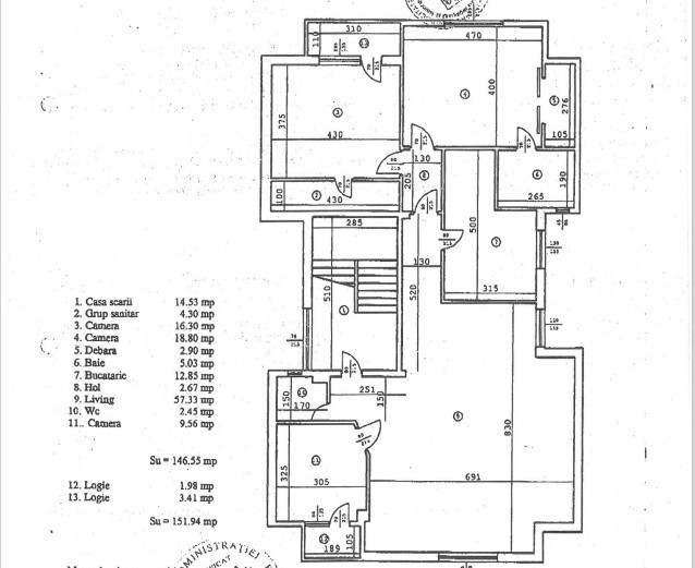 Apartament 8 camere-decomandat-zona Arcul de Triumf