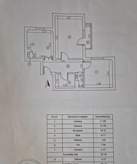 Apartament 2 camere- decomandat-zona Drumul Taberei
