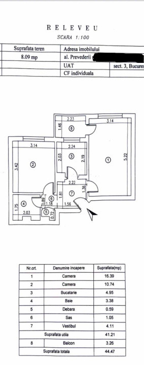 Apartament 2 camere  decomandat – Titan - 1 Decembrie