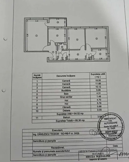 Apartament 3 camere Aparatorii Patriei