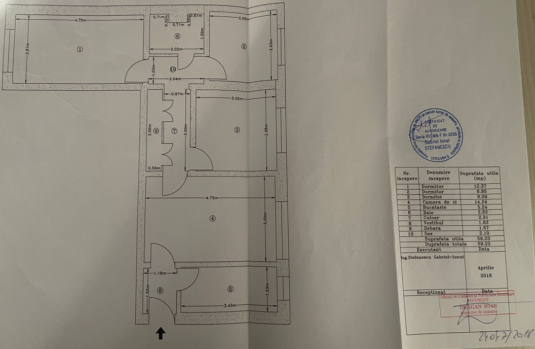 Apartament 3 camere Cetatea Veche