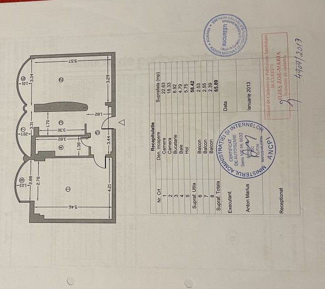 Apartament 2 camere decomandat Bul. Decebal etj 3/8