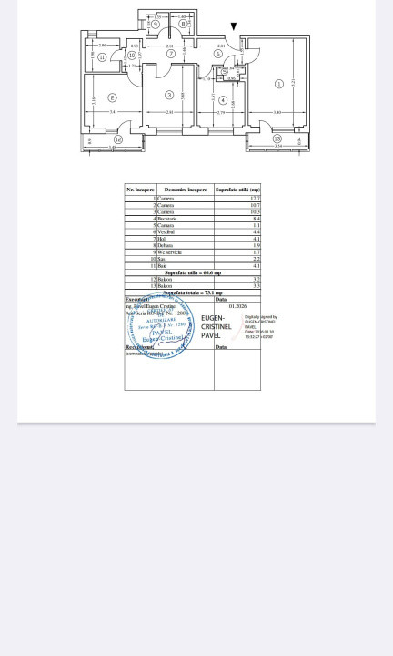 Apartament 3 camere  decomandat – Militari - Valea Lunga