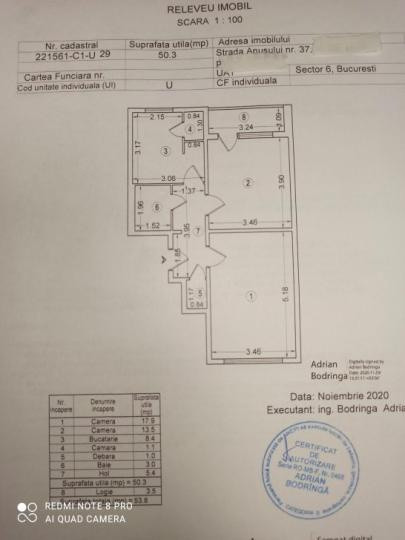 Apartament 2 camere – Militari -zona Apusului