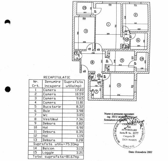 Apartament -4 camere - decomandat - Dristor 
