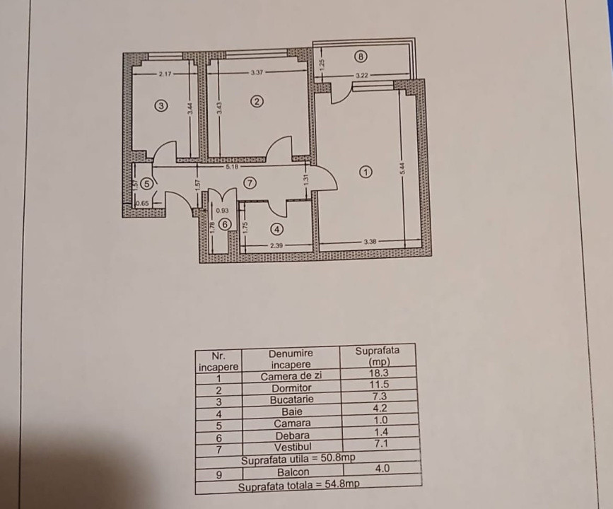 Apartament 2 camere  decomandat – Rahova