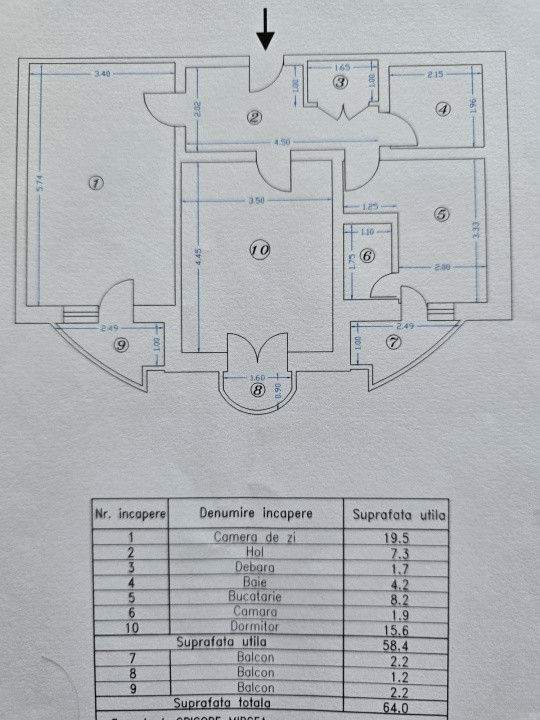 Apartament 2 camere – Decebal - Piata muncii