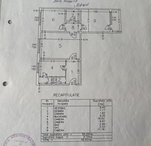 Apartament 3 camere cu centrala proprie zona Brancoveanu - Scoala 129