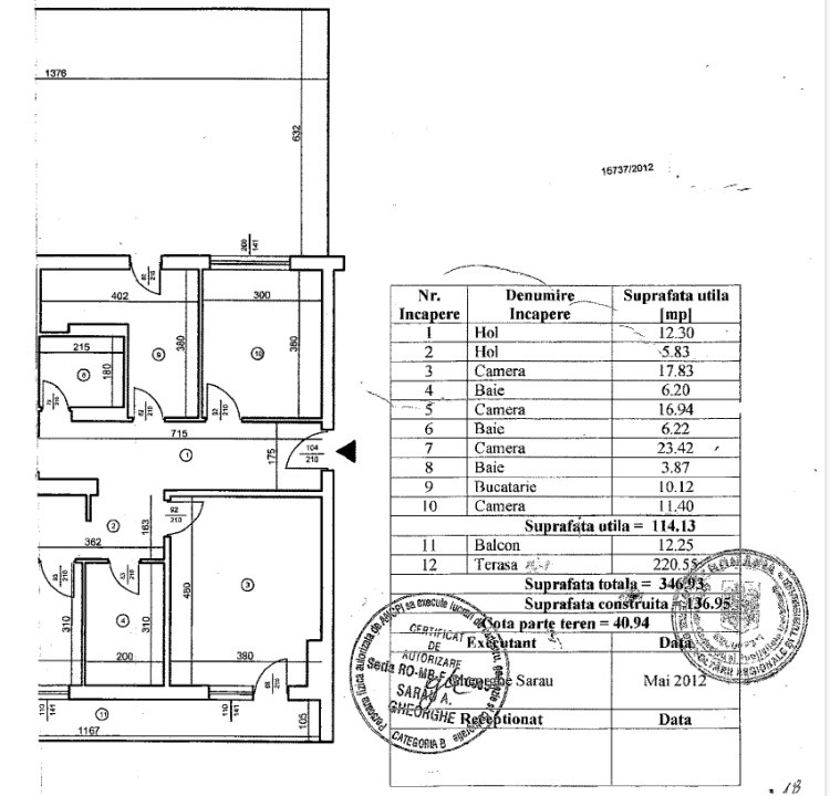 Penthouse spectaculos de vânzare – Calea Plevnei | 114mp utili + Terasă 220 mp