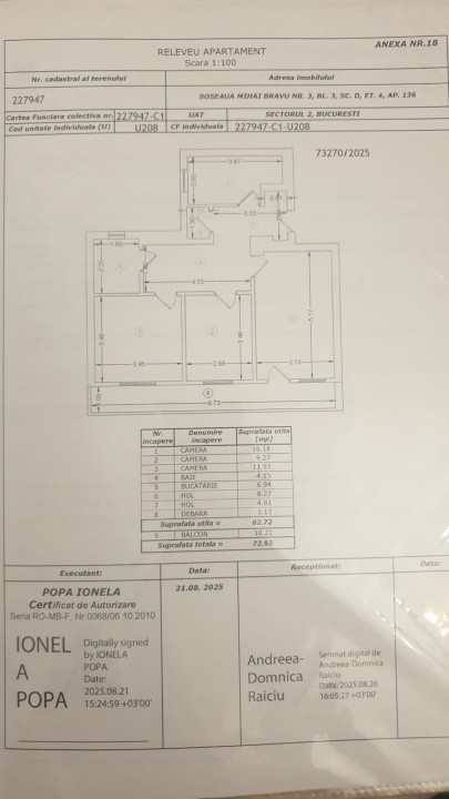 Apartament 3 camere decomandat, renovat complet – Obor - Mihai Bravu