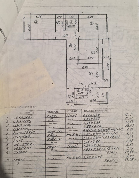 Apartament 4 camere-renovat-de vânzare-zona Gorjului
