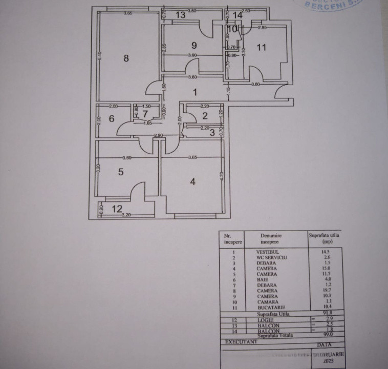 Apartament de vanzare-4 camere-decomandat-zona Unirii