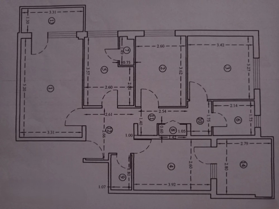 Apartament 4 camere-de vanzare-decomandat-zona Lujerului