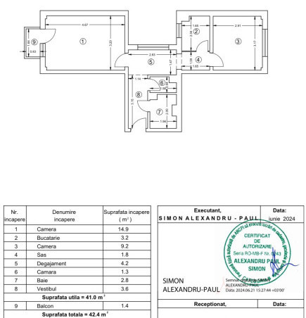 Apartament 2 camere - zona linistita - Parcul Florilor - Delfinului 