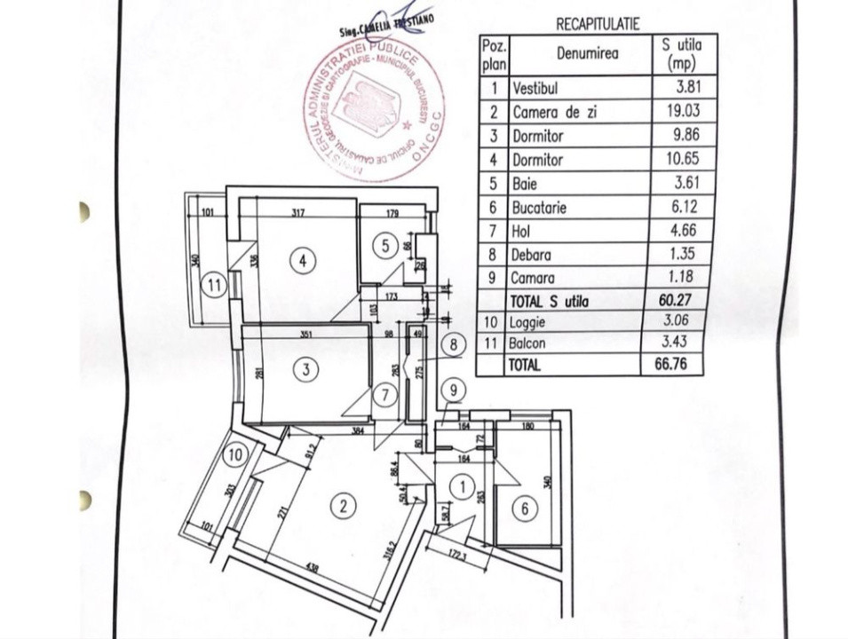 Apartament de vanzare-3 decomandat-zona Tineretului