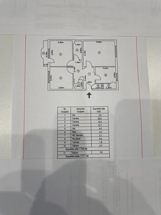 APARTAMENT 3 CAMERE SEBASTIAN PARC