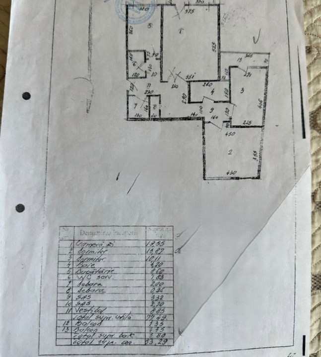 Apartament 3 camere  decomandat – Decebal