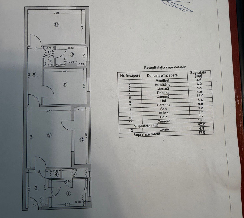 Apartament 3 camere - zona Titan