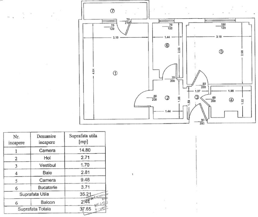 Apartament 2 camere – Pantelimon / Vergului