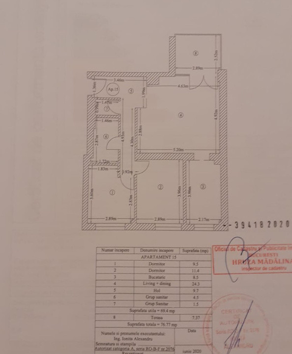 Apartament 3 camere-decomandat-zona  Barbu Vacarescu / Floreasca
