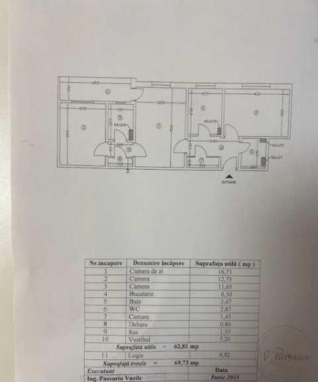Apartament 3 camere  - zona Drumul Taberei